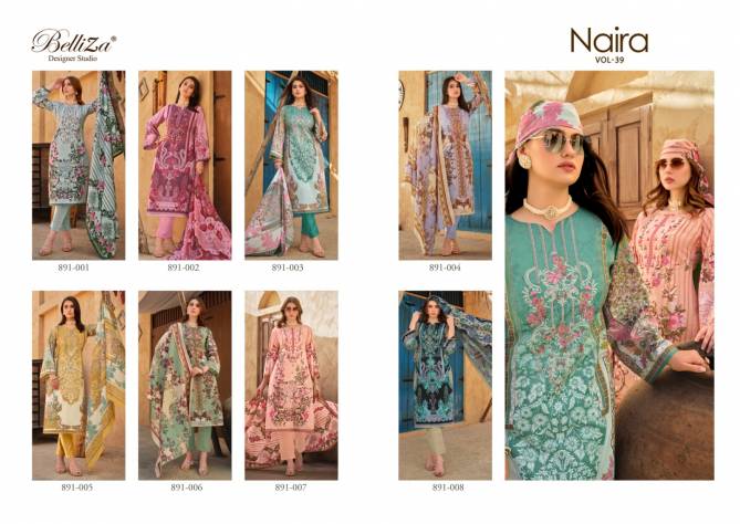 Naira Vol 39 By Belliza Printed Cotton Dress Material Wholesale Clothing Suppliers In Mumbai
